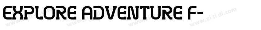 Explore Adventure F字体转换